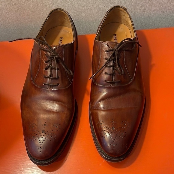 Magnanni 🎈SALE 🎈brown leather shoes made in Spain - Picture 1 of 9